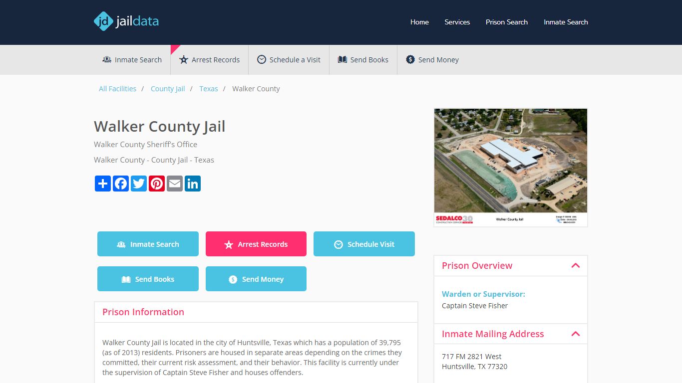 Walker County Jail Inmate Search and Prisoner Info - Huntsville, TX